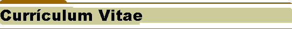 Currculum Vitae
